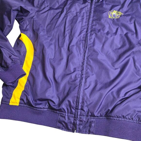 NCAA LSU Tigers Jacket Windbreaker with Hood L - Picture 3 of 7